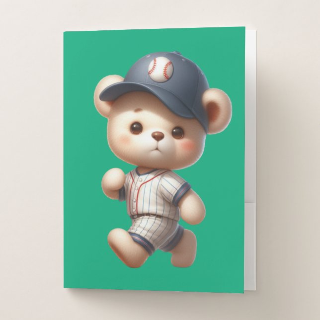 Baseball Bears 1 Pocket Folder (Front)