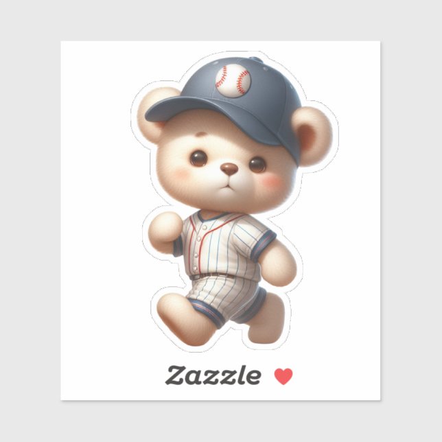 Baseball Bears 1 Sticker (Sheet)
