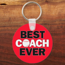 Baseball BEST COACH EVER Custom Team Color Sports