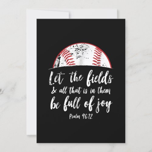 Baseball Bible Verse  Cute Christian Psalm 96 Invitation