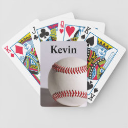 Baseball Bicycle Playing Cards