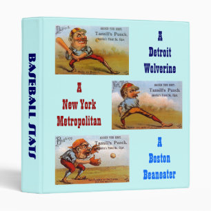 BASEBALL BINDER VINTAGE CIGAR ADS BASEBALL STARS