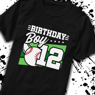 Rookie Of The Year Boys Baseball Birthday Shirt Custom Theme Party