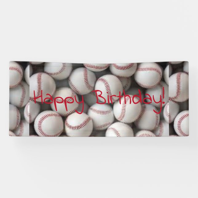 baseball birthday banner (Horizontal)