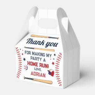 Baseball Birthday Favor Boxes