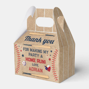 Baseball Birthday Favor Boxes