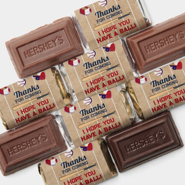 Baseball birthday hershey's miniatures (Assorted)