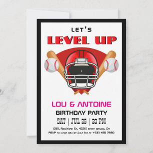 Baseball Birthday Invitation