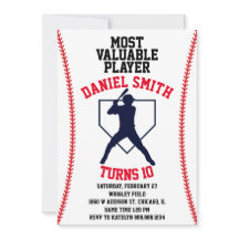 Baseball Birthday Invitation