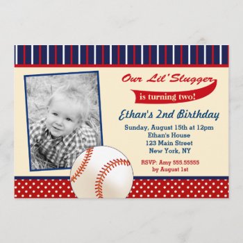 Baseball Birthday Invitations by SugarPlumPaperie at Zazzle