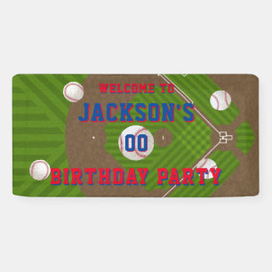 Baseball Birthday Party Banner