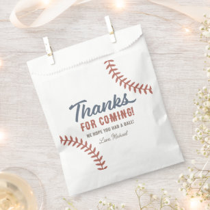 Baseball Birthday Party Favor Bag