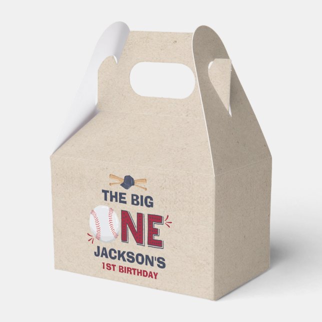 Baseball Birthday Party Favor Box Baseball Party (Front Side)