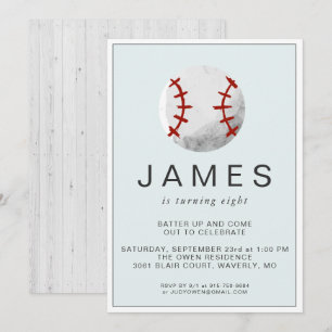 Baseball Birthday Party Invitation