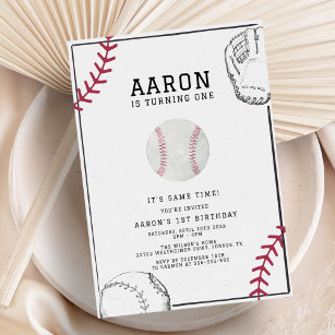 Baseball Birthday Party Invitation