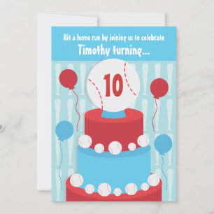 Baseball Birthday Party Invitation