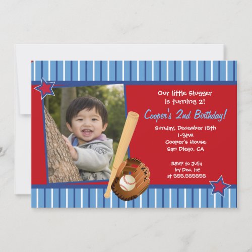 Baseball Birthday Party Invitations