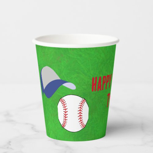 Baseball Birthday Party Paper Cup