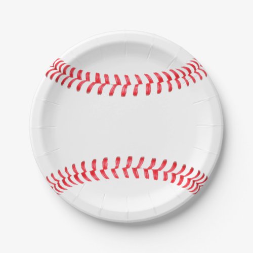 Baseball Birthday Party  Paper Plates