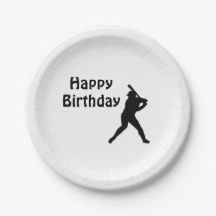Baseball Birthday Party Paper Plates