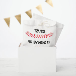 Baseball Birthday Party Personalized Thank You  Favor Bag