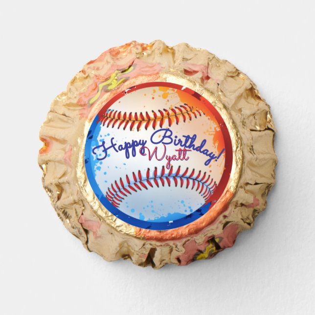 Baseball Birthday  Reese's Peanut Butter Cups (Front)