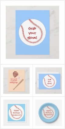 Baseball Birthday Sports Party Collection