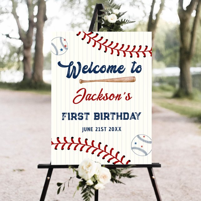 Baseball Birthday Welcome Foam Board (Creator Uploaded)