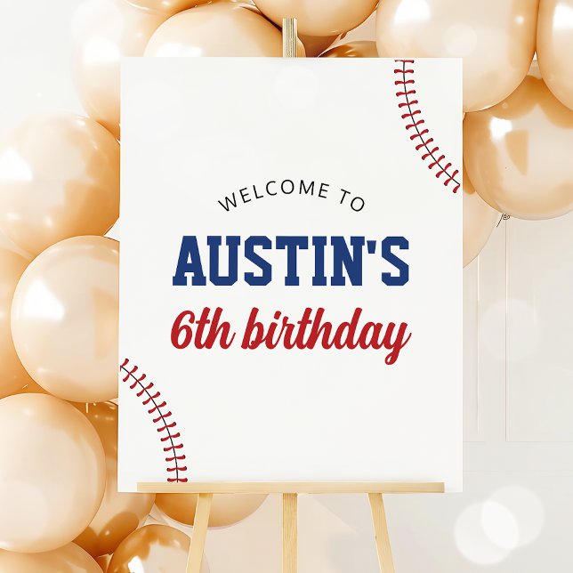 Baseball Birthday Welcome Sign (Creator Uploaded)