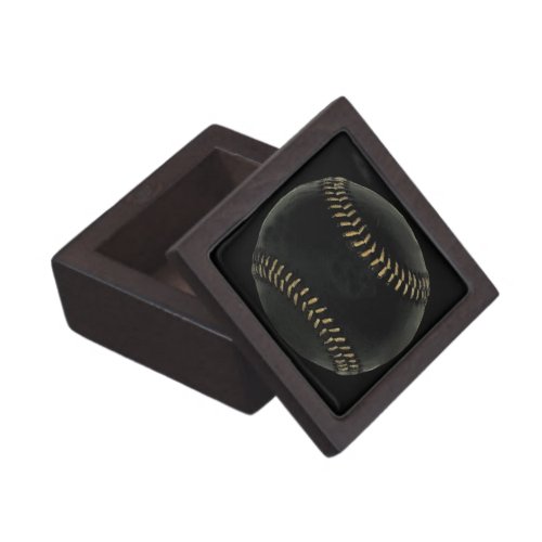 Baseball Black Keepsake Box