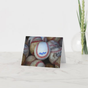 Baseball Blank Notecard