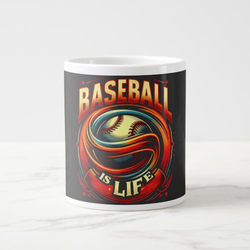 Baseball Bliss Giant Coffee Mug