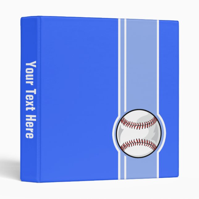 Baseball; Blue Binder (Front/Spine)