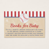 Baseball Books For Baby Business Card (Front)