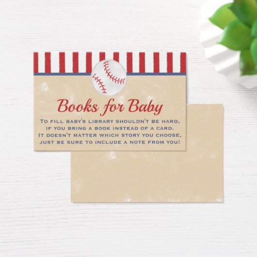 Baseball Books For Baby Business Card (Desk)
