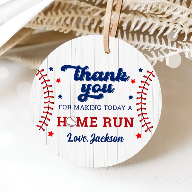 Baseball Boy Birthday Favor Tags (Creator Uploaded)