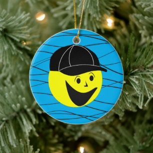  Baseball Boy Ceramic Ornament