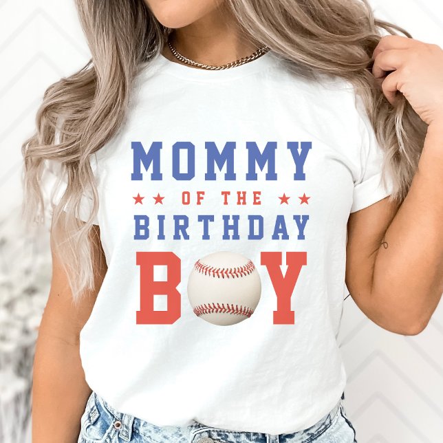 Baseball Boy Mom Birthday Party Parent T-Shirt (Baseball Boy Mom Birthday Party Parent T-Shirt)