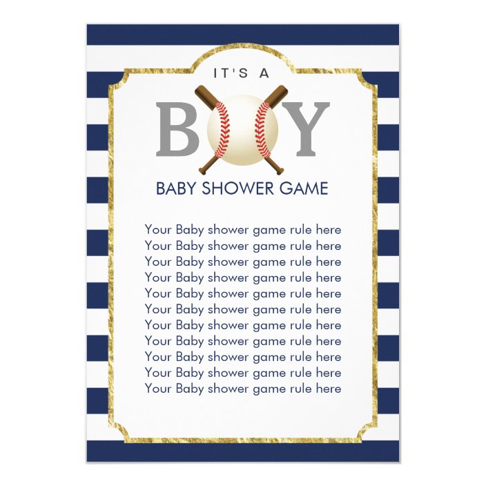 baseball themed baby shower games