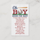 Baseball Boys Baby Shower Book Request