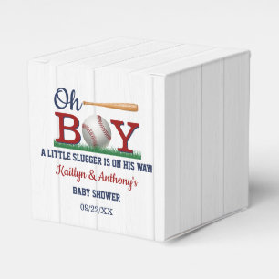 Baseball Boys Baby Shower Favor Boxes