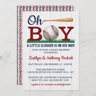 Little Slugger Invitations Zazzle