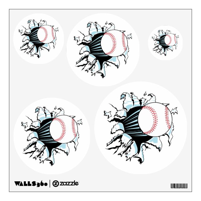 Baseball Breakout Wall Decal (Front)