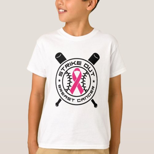 Baseball Breast Cancer Awareness T_Shirt