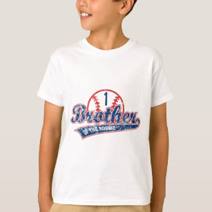 Baseball Brother of the Rookie 1st Birthday Party T-Shirt