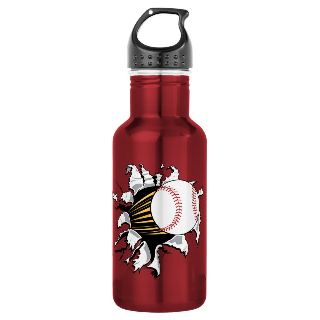 Baseball Burster 32 oz. Water Bottle (Front)