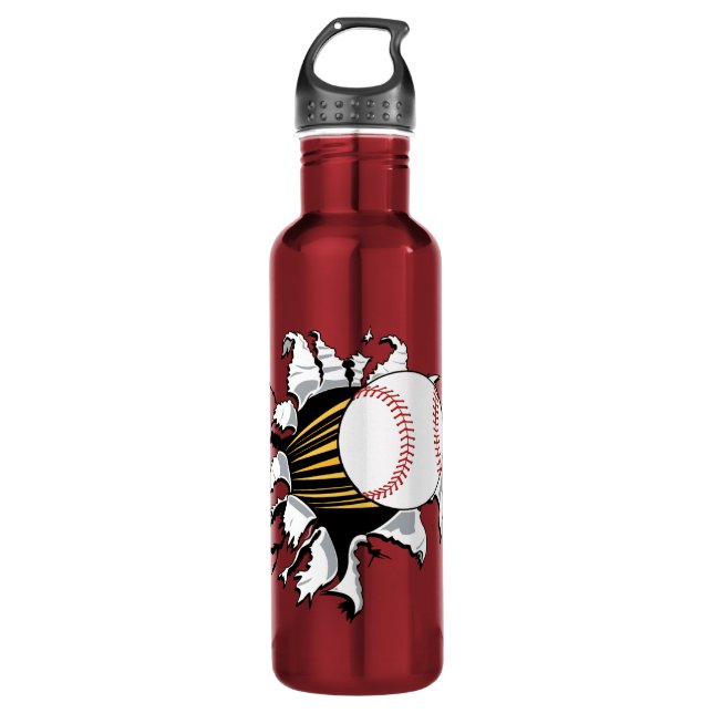 Baseball Burster Water Bottle (Front)