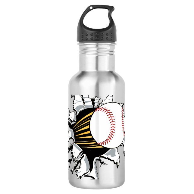 Baseball Burster Water Bottle (Front)