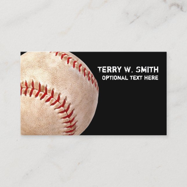 Baseball Business Card (Front)