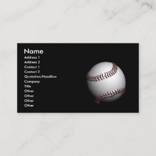 baseball business card